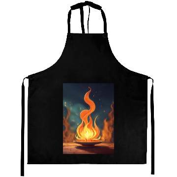 Discover drawing a flame art Aprons
