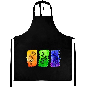 Discover Yellow Green Blue Flowers Aprons