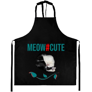 Discover Meow cute baby cat sleep Aprons
