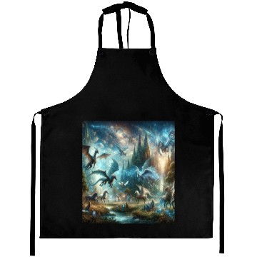 Discover Fantasy Mythical Winged Creatures Aprons