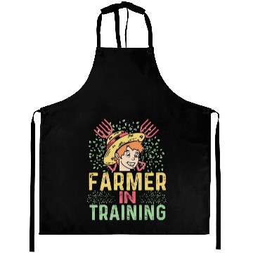 Discover Farmer in Training Vegetable Farmer Gift Aprons