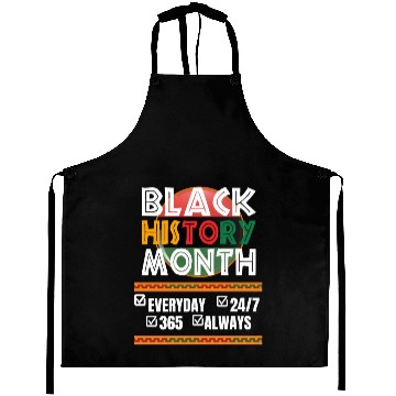 Discover Celebrating Black History Daily 24/7. Aprons