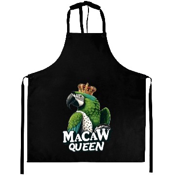 Discover Green Macaw Ornithologist Macaw Queen Aprons