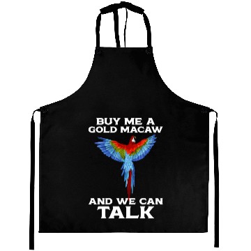Discover Blue Gold Macaw Ornithologist Enthusiast Gift Aprons