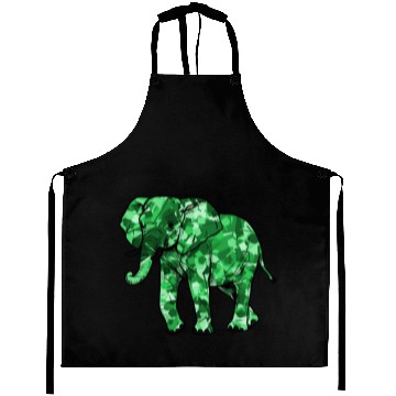 Discover Mighty Elephant in Emerald Green Aprons