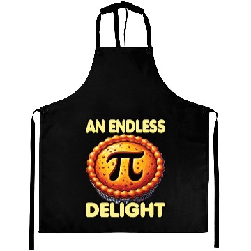 Discover Pi Day 3.14 Nerd Humor & Math Symbol Fun Design Aprons