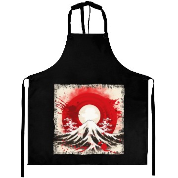 Discover Kyoto Mountains: Flag, Volcano, and Blood Moon Aprons