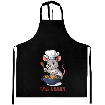 Discover Paws and Ramen Funny Rat Animal Sayings Aprons