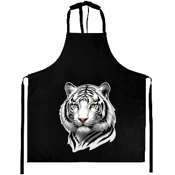 Discover Siberian Stare - Monochrome Tiger Essence Aprons