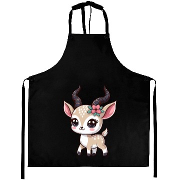 Discover Playful Gazelle Cartoon Aprons