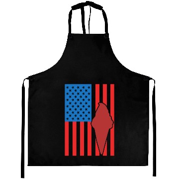 Discover Ice Cream US Flag Aprons