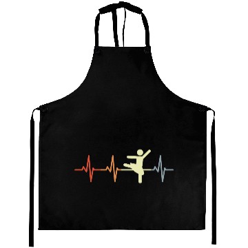 Discover Ballet Dancer Stickfigures Heartbeat Aprons