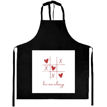 Discover Beige Rouge Amour Saint Valentin Aprons