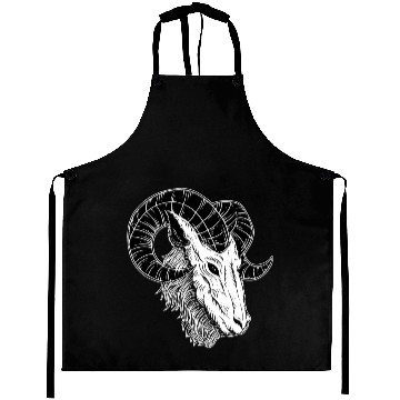 Discover Dark Devil Baphomet Goat Head Aprons
