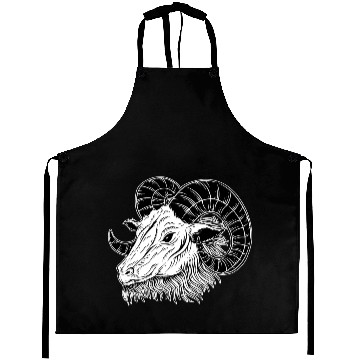 Discover Baphomet Goat Horn Art Aprons