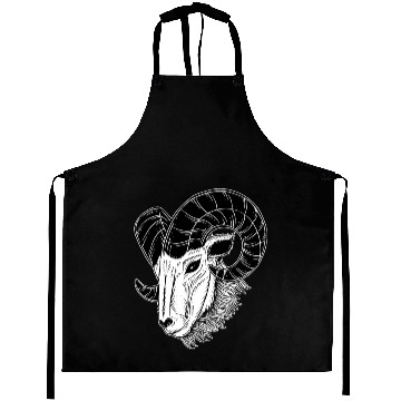 Discover Dark Baphomet Goat Art Aprons