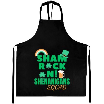 Discover shamrockin shenanigans drinking st Patrick's day Aprons