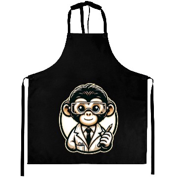 Discover Cute Monkey Scientist Aprons