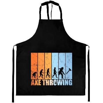 Discover Axe throwing evolution hatchet throwing retro Pre Aprons