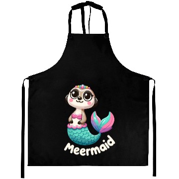 Discover Meerkat Mermaid Fantasy Aprons