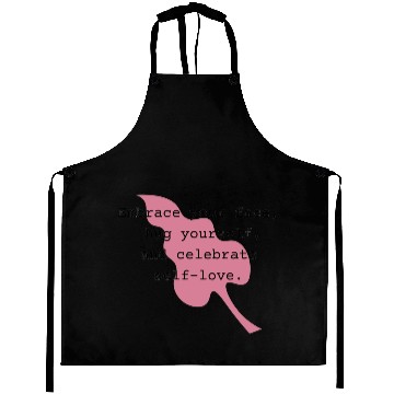 Discover Self-Love Affirmation Leaf Design Aprons