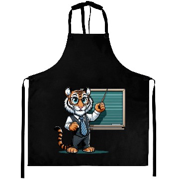 Discover Cute Tiger Teacher Aprons