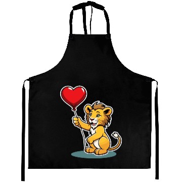 Discover Lion Heart - Valentine's Day Aprons