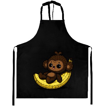 Discover Amigurumi Monkey Chills On Banana Aprons