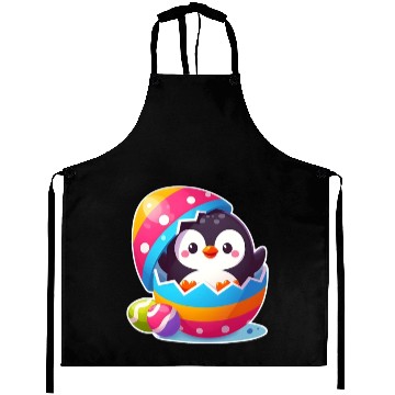 Discover Penguin hatches from colorful Easter egg Aprons
