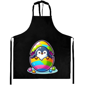 Discover Penguin hatches from colorful Easter egg Aprons