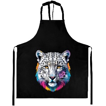 Discover Snow Leopard Aprons