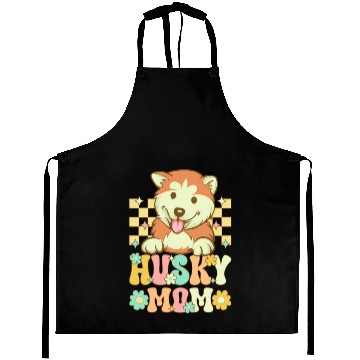 Discover Groovy Siberian Husky Female Dog Lover Aprons