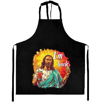 Discover Jesus Christ Easter I'm Back Party Aprons