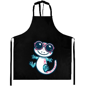 Discover Playful Lizard Cartoon Aprons