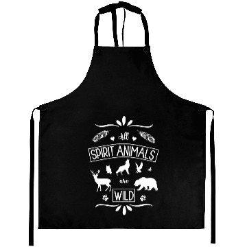 Discover All spirit animals are wild - cool graphic design. Aprons