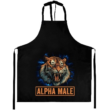 Discover Funny Men Tiger Lion Aprons