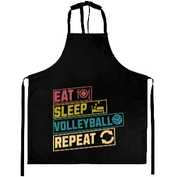 Discover Eat sleep volleyball repeat hobby Aprons