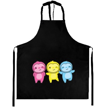 Discover Pansexual Flag Pride Lgbtq Cute Sloth Aprons