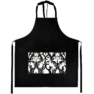 Discover Gothic Black White Design Aprons