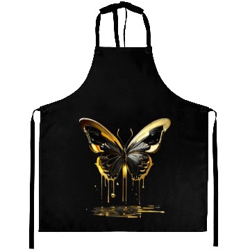 Discover Gold Butterfly Aprons