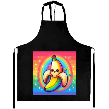 Discover Banana RainbowT-Aprons