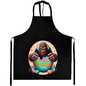 Discover Bigfoot Hatchin' Easter Surprise Aprons