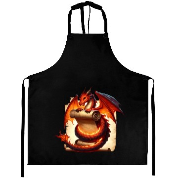 Discover Fantasy Creature Papyrus Scroll Dungeon Dragon Aprons