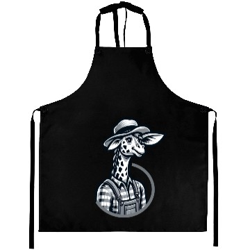 Discover Cute Giraffe Farmer Aprons