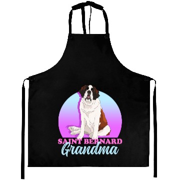 Discover St. Bernhard Dog Saint Bernard Grandma Aprons