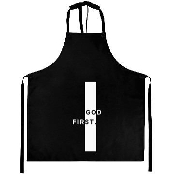 Discover God First (White) Aprons