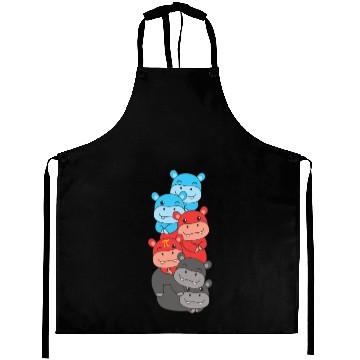 Discover Polyamory Flag Pride Lgbtq Cute Hippo Aprons