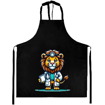 Discover Cute Lion Doctor Aprons