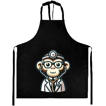 Discover Cute Monkey Doctor Aprons