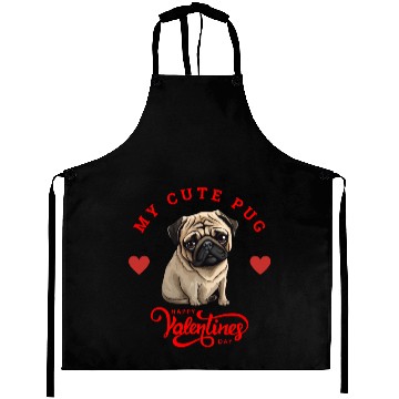 Discover My Cute Pug Aprons